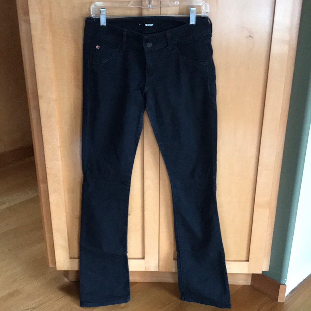 Black boot/wide leg Hudson’s with back pockets